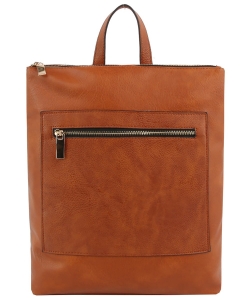 Fashion Zip Pocket Convertible LMS209 BROWN